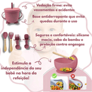 Kit Alimentação Bebê Infantil Refeição Silicone
