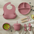 Kit Alimentação Bebê Infantil Refeição Silicone